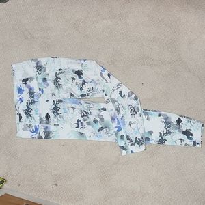 Athleta Floral powervita leggings M